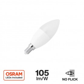 Lampada E14, 6W, C37 - OSRAM CHIP LED