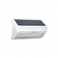 Applique LED Solare Bianca con Sensore Crepuscolare e Movimento