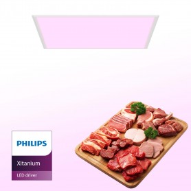 Pannello LED 60X60 45W, PHILIPS DRIVER, Rosa Alimentare