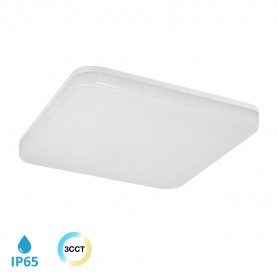 Plafoniera LED 32W 33x33cm, IP65, 3CCT