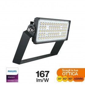 Faro Modulare LED 200W IP66, 167lm/W, No Flickering - PHILIPS Xitanium