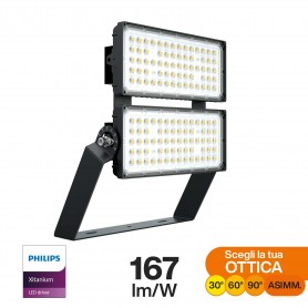 Faro Modulare LED 400W IP66, 167lm/W, No Flickering - PHILIPS Xitanium