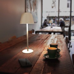 Lampada da Tavolo Ricaricabile 2.2W, IP54 CCT Dimmerabile, Beige/Sabbia